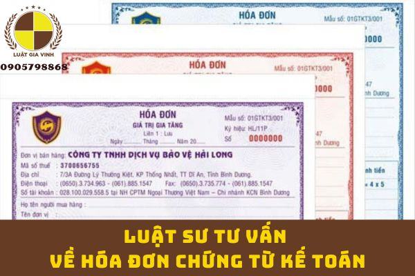 Luật sư tư vấn về hóa đơn chứng từ kế toán